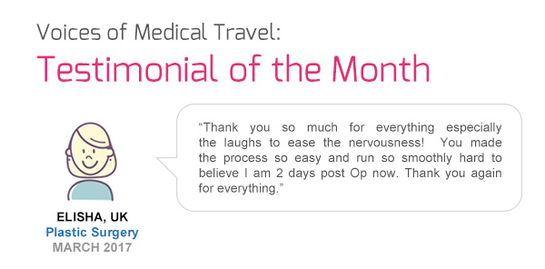 Voices of Medical Travel: Testimonial of the Month