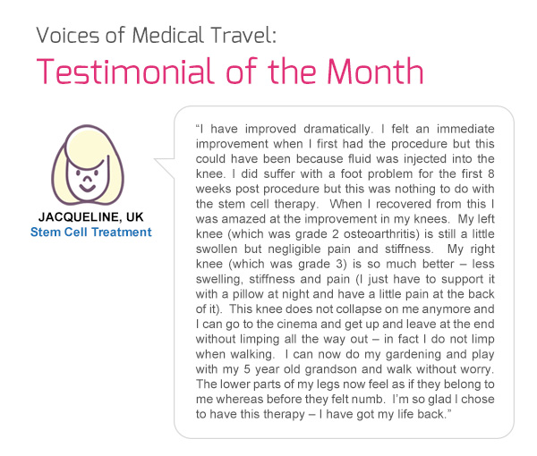 Voices of Medical Travel: Testimonial of the Month