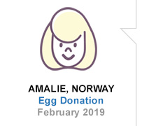 Amalie, Norway, Egg Donation, February 2019